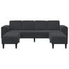 vidaXL Sofa Set Schwarz Samt