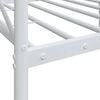 vidaXL Tagesbett ohne Matratze Weiß 75x190 cm Stahl