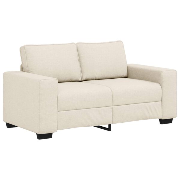 vidaXL | Sofa | mit Kissen mit Kissen Beige 160 x 77 x 82 cm Leinen