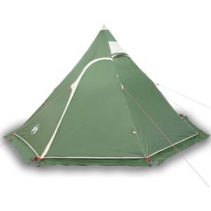 vidaXL Tipi-Campingzelt 5 Personen Gr&uuml;n Wasserdicht