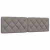 vidaXL Bett mit Matratze Taupe 180x200 cm Stoff