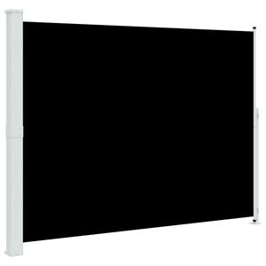 vidaXL Seitenmarkise Ausziehbar 220x314 cm Schwarz
