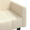 vidaXL Schlafsofa 2-Sitzer Creme Samt