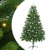 vidaXL Weihnachtsbaum mit 300 LEDs mit St&auml;nder Gr&uuml;n 210 cm PE