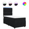 vidaXL Boxspringbett mit Matratze Schwarz 90x190 cm Samt
