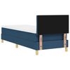 vidaXL LED Boxspringbett mit Matratze mit LED Blau 80 x 200 cm Stoff