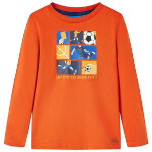 vidaXL Kinder-Langarmshirt Orange 92