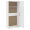 vidaXL Kleiderschrank Wei&szlig; 90x52x200 cm Holzwerkstoff