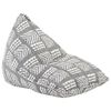 vidaXL Beanbag Grau Stoff Patchwork