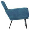 vidaXL Sessel Blau 62x79x79 cm Samt