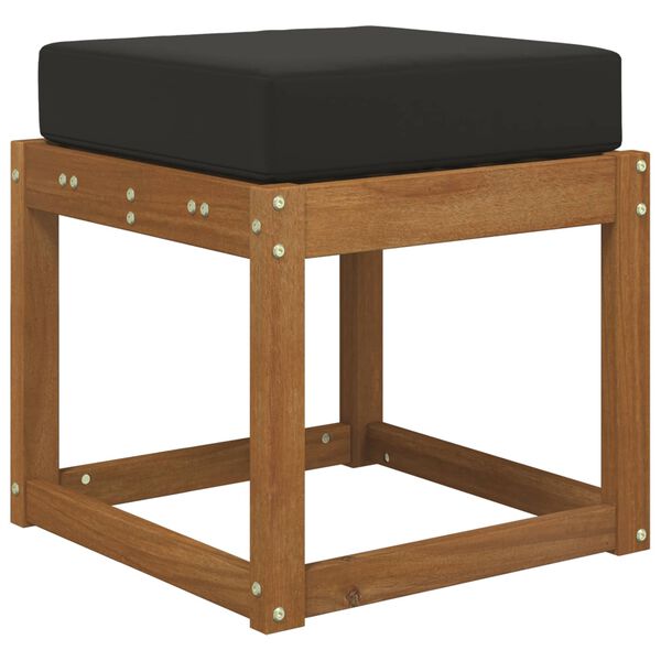 vidaXL Sitzkissen f&uuml;r Outdoor Schwarz 40 x 40 x 8 cm 100 % Polyester