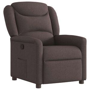 vidaXL Relaxsessel Dunkelbraun Stoff