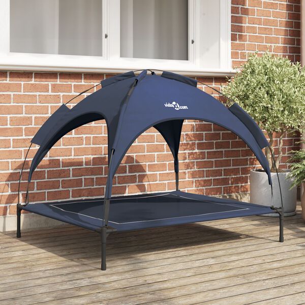 vidaXL Hundebett Marineblau xl Stahl