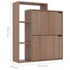 vidaXL Schuhschrank Sonoma-Eiche 79,5x24x90,5cm Holzwerkstoff