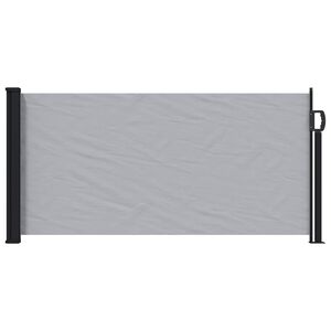 vidaXL Ausziehbares Seitenmarkise Grau 500 x 100 cm Polyester