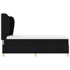 vidaXL Boxspringbett mit Matratze Schwarz 200 x 140 cm Stoff