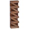 vidaXL Weinregal Natur 24 x 14 x 80 cm Massives Mahagoniholz