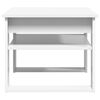 vidaXL Couchtisch mit Speicher Wei&szlig; 64 x 54 x 44 cm Holzwerkstoff