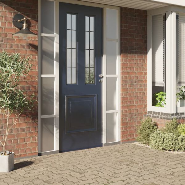 vidaXL Fensterfolie Statisch Matt Grau 90x1000 cm PVC