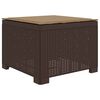 vidaXL 1-Sitzer Garten-Sofa mit Kissen Rattan-Look PP Braun