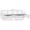 vidaXL 7-tlg. Garten-Lounge-Set Massivholz Kiefer