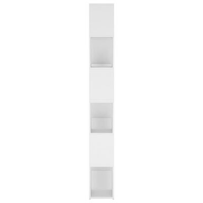 vidaXL Bücherregal Raumteiler Weiß 100x24x188 cm