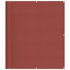 vidaXL Balkon-Sichtschutz Terrakotta 120x800 cm 100 % Polyester-Oxford