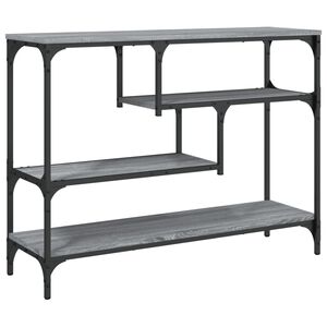 vidaXL Konsolentisch Grau Sonoma 100x30x75 cm Holzwerkstoff