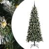 vidaXL K&uuml;nstlicher Weihnachtsbaum Gr&uuml;n 180 cm PVC, Plastik und Stahl