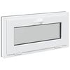 vidaXL Kellerfenster RISOR 80 x 40 cm PVC und Glas Anthrazit