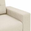 vidaXL Sofa 3 pcs Beige Leinenmischgewebe