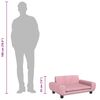 vidaXL Hundebett Rosa 70x45x33 cm Samt