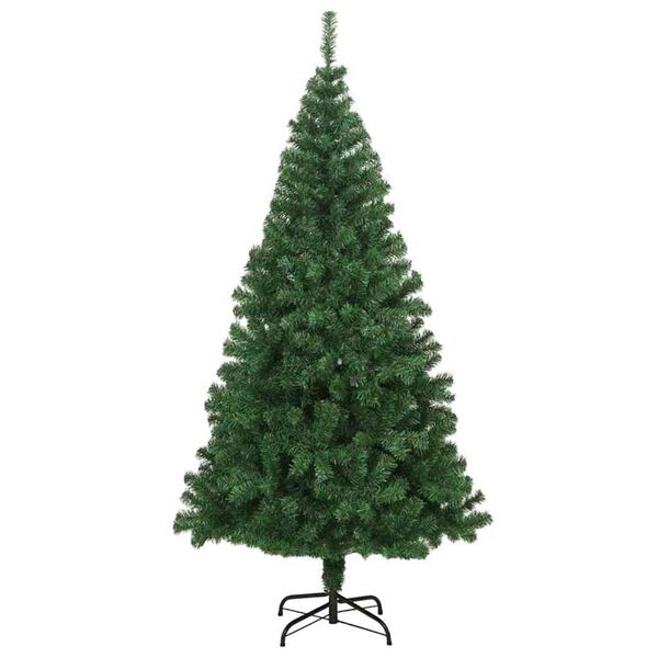 vidaXL K&uuml;nstlicher Weihnachtsbaum mit 300 LEDs mit St&auml;nder Gr&uuml;n 180 cm