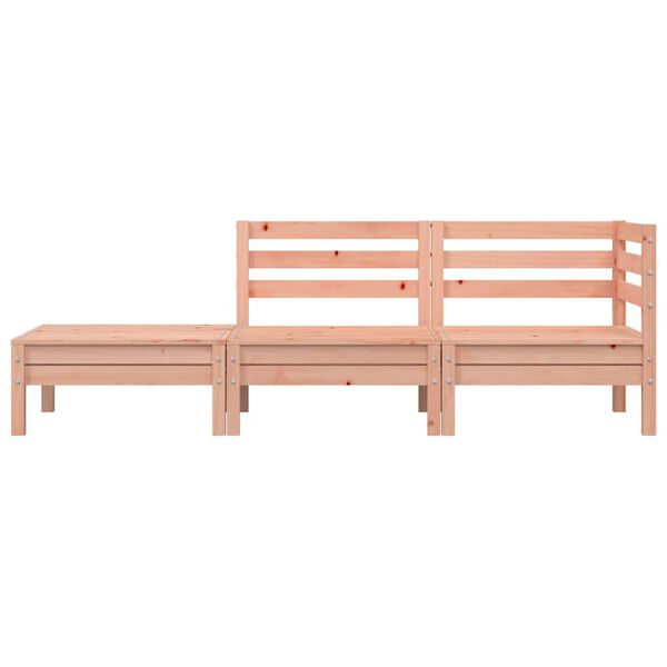 vidaXL Gartensofa 3-Sitzer Massivholz Douglasie