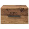 vidaXL Nachttisch Wandmontiert Altholz 35 x 35 x 20 cm Holzwerkstoff