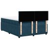 vidaXL Boxspringbett mit Matratze Blau 160x200 cm Samt
