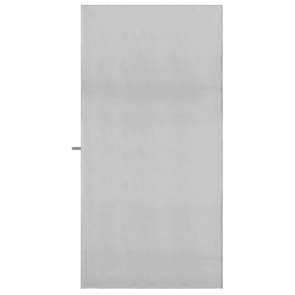 vidaXL Sporthandt&uuml;cher 2 pcs Grau 180 x 90 cm Polyester und Polyamid