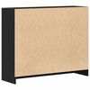 vidaXL Sideboard Schwarze Eiche 91x28x75 cm Holzwerkstoff