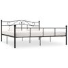 vidaXL Bettgestell Schwarz Metall 180&times;200 cm