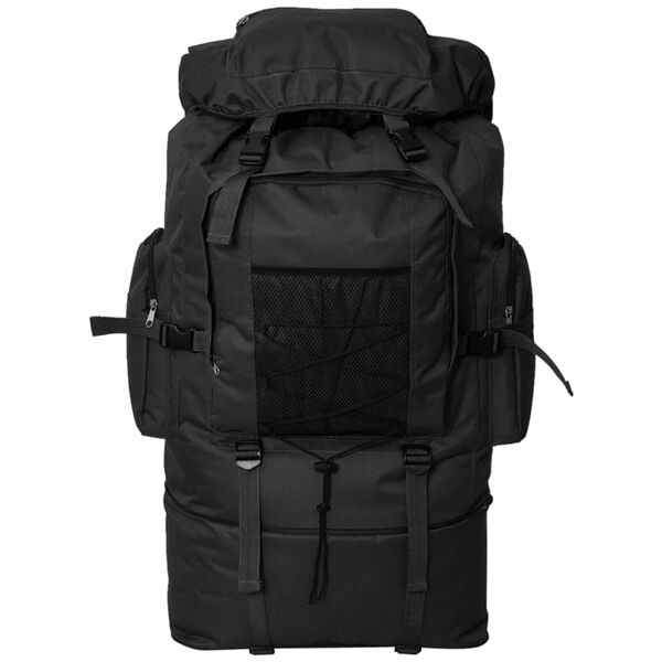 vidaXL Armee-Style Rucksack XXL 100 L Schwarz