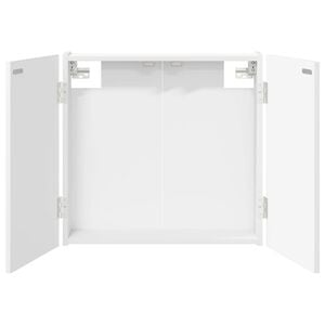 vidaXL Dartboard Schrank Wei&szlig; 56 x 12 x 53,5 cm Holzwerkstoff