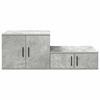 vidaXL Aufbewahrungsschrank 2 pcs Beton Grau 108 x 41 x 40 cm