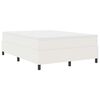 vidaXL Boxspringbett Creme und Wei&szlig; 140 x 190 cm Cordstoff