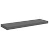 vidaXL Schweberegale 2 Stk. Hochglanz-Grau 80x23,5x3,8 cm MDF
