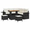 vidaXL Gartensofa-set 8 stk. Schwarz Poly-Rattan