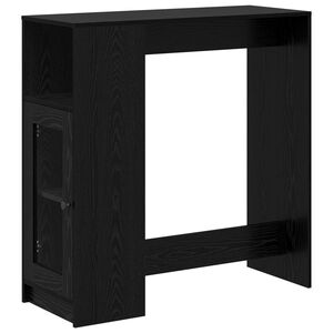 vidaXL Bartisch 101 x 40 x 103,5 cm Holzwerkstoff Schwarz Eichen-Optik