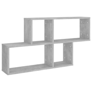 vidaXL Wandregal Betongrau 100x18x53 cm Holzwerkstoff