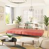 vidaXL Schlafsofa 2-Sitzer Rosa Samt