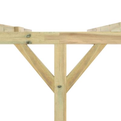 vidaXL Anlehn-Pergola 5 x 3 x 2,1 m Holz