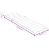 vidaXL Sonnenliegen-Auflage Melange Beige 200x70x4 cm Stoff